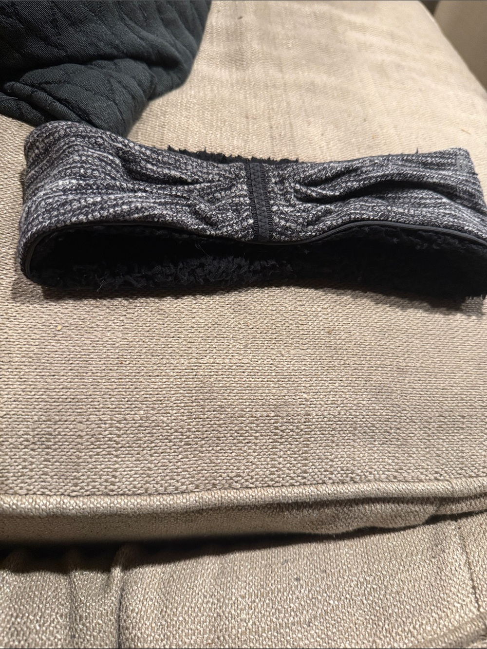 lululemon athletica Gray & Black Knit Headband
